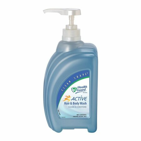 KUTOL PRODUCTS CO Kutol Active Hair & Body Wash Pump Bottle 1000mL Blue Active Sport Scent, 8PK 67636